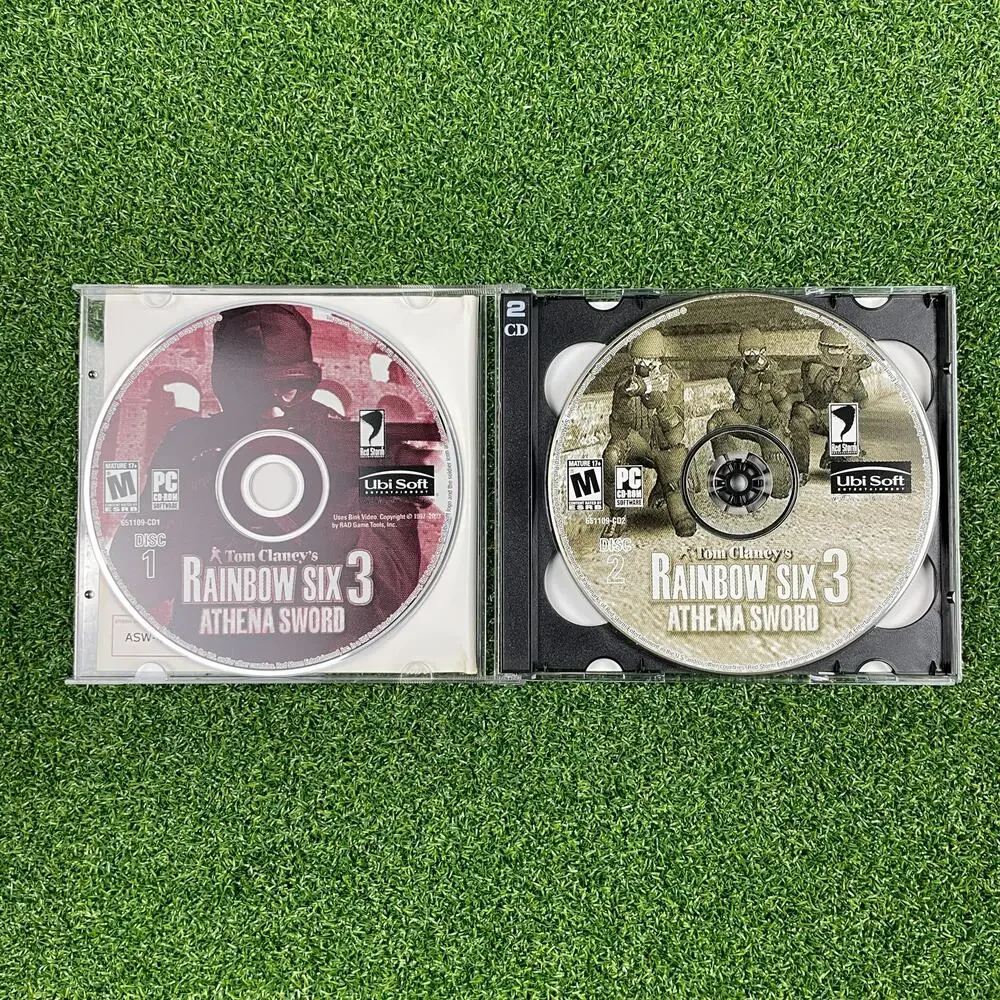 Tom Clancy's Rainbow Six 3: Athena Sword 2 Disc (PC, 2004)